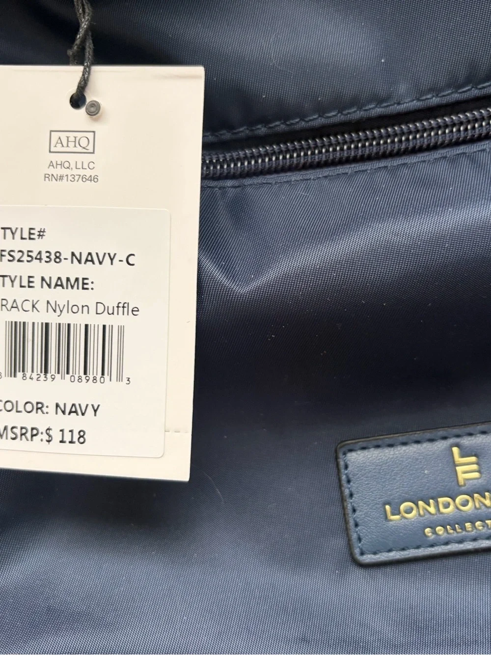 London Fog spacious navy